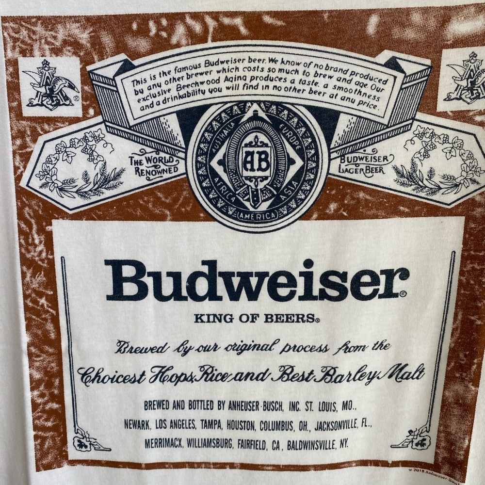 Budweiser Beer Ad 90’s Graphic T-Shirt Tee Top - Picture 10 of 11